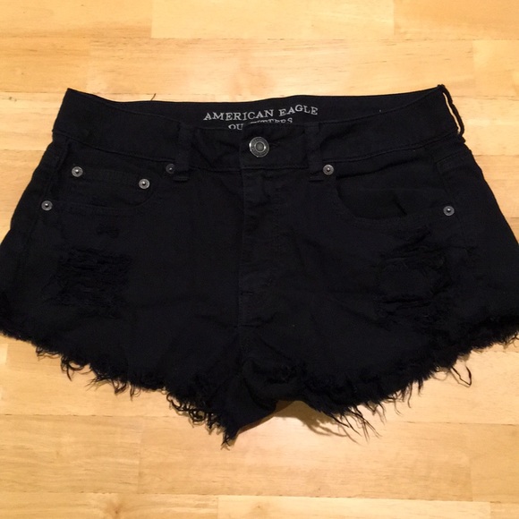 American Eagle Outfitters Pants - American Eagle Outfitters Black Denim Shorts